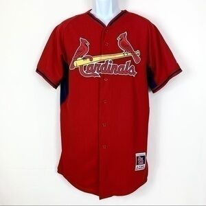 MAJESTIC AUTHENTIC CARDINAL Sport Shirt Sz 40